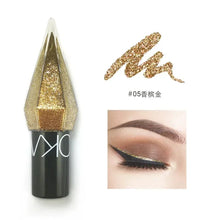 Load image into Gallery viewer, Diamond Shiny Eyeliner Waterproof Silver Rose Gold Glitter Eye Shadow
