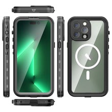 Load image into Gallery viewer, Waterproof Case For iPhone 14 Pro Max 14 Pro iPhone 13 Pro Max Protector Full Body Protective Dustproof Magnetic Phone Case Waterproof 360 Degree All-Round Protection with Built-in Screen Protector Outdoor Transparent  Shockproof Case
