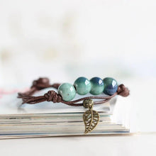 Load image into Gallery viewer, Traditional Boondoggle Colored Glaze Ceramic Bracelets Beads Folk Style Women&#39;s Fashion Jewelry Free Shipping #1618
