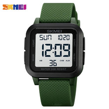 Load image into Gallery viewer, SKMEI Fashion 5Bar Waterproof Stopwatch Digital Male Wristwatches Multifonction Countdown Back Light Sports Watch Clock For Men
