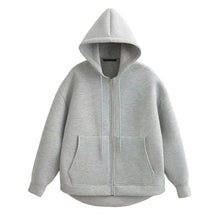 Load image into Gallery viewer, Autumn Women’s Hooded Jacket – Long Sleeve Zipper Coat
