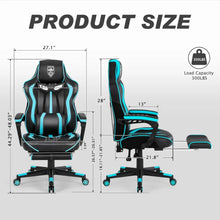 Load image into Gallery viewer, Gaming Chair for Adults Gaming Chairs with Footrest Reclining Computer Chair for Heavy People Big and Tall Ergonomic Gamer Chair
