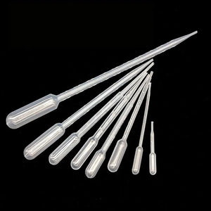 10 Pieces 0.2 / 0.5 / 1/2/3/5 / 10ML Laboratory Pipette Plastic Disposable Graduated Container Liquid Dropper Equipment Straw