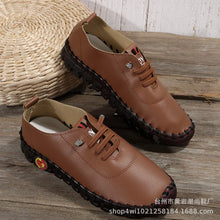 Load image into Gallery viewer, Women Shoes 2024Autumn Fashion Pu Leather Casual Shoes Handmade Sewing Soft Comfortable Mom Shoes Women Sneakers Chaussure Femme
