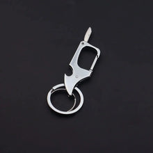 Load image into Gallery viewer, Men's Multifunctional Keychain Bottle Opener Anti-Lost Car Key Ring Creative Waist Hanging Design
