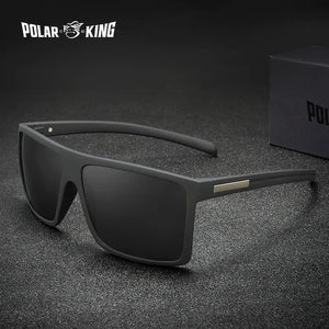 Polarking Polarized Sunglasses Men Vintage Sun Glasses Classic Design UV400 Protection Polaroid Lens Light Frame Driving Fishing