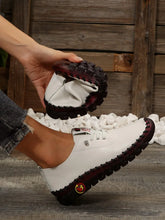 Load image into Gallery viewer, Women Shoes 2024Autumn Fashion Pu Leather Casual Shoes Handmade Sewing Soft Comfortable Mom Shoes Women Sneakers Chaussure Femme
