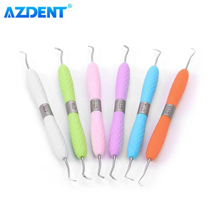 AZDENT Dental Restoration Instrument Enamel Chisel Set Spoon Excavator Gingival Margin Trimmer Cord Packer Repair Probe Tool