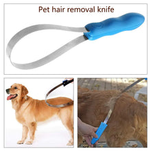 Load image into Gallery viewer, Pet Dog Horse Metal Sweat Scraper Shedding Blade Brush Grooming Hair Care Tool Horse Grooming Tool Cleaning Pet Products
