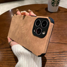 Load image into Gallery viewer, Vintage Green PU Leather Case For iPhone 13 12 11 Pro Max Mini XR XS X 7 8 Plus  Luxury Silicon Bumper Shockproof Soft Cover  Ultra Thin Slim Leather Case Anti-Scratch Hard Back Cover for iPhone
