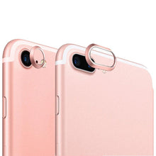 Load image into Gallery viewer, 2 In 1 Metal Camera Lens Protector For Iphone 7 8 Plus X Lens Protective Circle Ring Cover With Tempered Glass For Iphone X Scratch Resistant Hd Tempered Glass Camera Screen Protector

