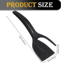 Load image into Gallery viewer, 2-in-1 Grip Flip Spatula Tongs - Non-Stick Nylon Egg Flipper &amp; Cooking Tool

