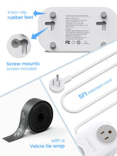 Load image into Gallery viewer, ORICO Travel Power Strip with USB C AC Outlets 3 USB Ports Wrapped Flat Plug Extension Cord with Multiple Outlets for Travel

