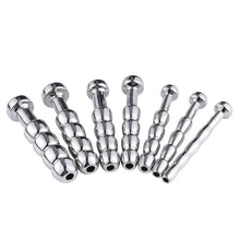 Load image into Gallery viewer, Urethral Dilatation Matel Catheters Beads for Male Sex Toy 5/6/7/8/9/10/11mm Penis Stimulation Horse Eye Stick Urethral Sounds
