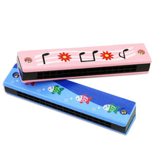 Load image into Gallery viewer, 1pc/2/4pcs Children Wooden Harmonica Musical Instrument Toys Music Teaching Aids Puzzle Early Education Kindergarten Beginners
