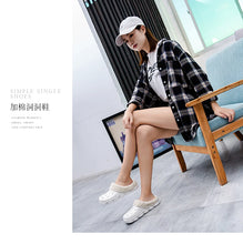 Load image into Gallery viewer, Waterproof cotton slippers for men winter 2024 new cashmere thickened warm waterproof non-slip indoor shoes
