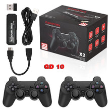 Load image into Gallery viewer, 4K HD Wireless Controllers 40000+ Games 2.4G Arcade Console Support TF Card Expansion TV Mini Game Console Max 256GB for PS1
