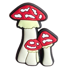 Load image into Gallery viewer, Cute Mushroom Shoe Charms Pin for Crocs Accessories Charms Clogs Bubble Slides Shoe DIY Shoe Decoration Kids Party Gifts
