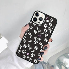 Load image into Gallery viewer, Dog Foot Print Colorful Pattern Phone Case For Iphone 14 Se 2020 Xr Xs 11 12 13 Mini Pro Max 6 7 8 Plus  Ultra Designer Printed Hard Back Case
