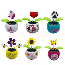 Load image into Gallery viewer, Solar Automatic Swing Solar Flower Car Ornaments
