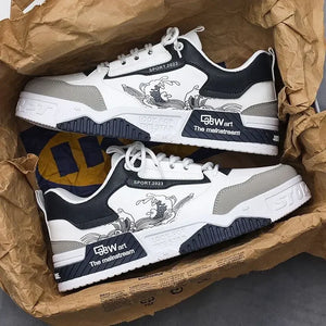 Men's Summer Casual Running Shoes Designer Luxury Leather Men Sneakers Outdoor Light Hiking Shoes for Men Vulcanize Sport Shoes