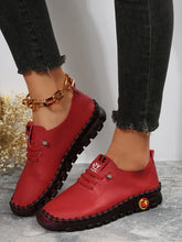 Load image into Gallery viewer, Women Shoes 2024Autumn Fashion Pu Leather Casual Shoes Handmade Sewing Soft Comfortable Mom Shoes Women Sneakers Chaussure Femme
