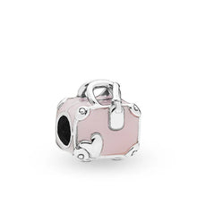 Load image into Gallery viewer, New Fashion Charm Original Pink Flower Backpack Balloon Beads Suitable for the original Pandora Women&#39;s Bracelet Jewelry Gift
