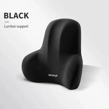 Load image into Gallery viewer, Memory Foam Car Neck and Lumbar Support Cushion – Ergonomic Pillow Set for Comfortable Driving and Posture Relief

