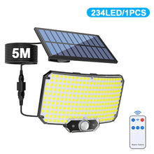 Load image into Gallery viewer, 234/318/348 LED Solar Motion Sensor Light – Super Bright Outdoor Floodlight with 3 Modes, IP65 Waterproof, Remote Control &amp; Wide-Angle Illumination
