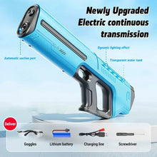 Load image into Gallery viewer, Electric Automatic Water Gun – Rechargeable High-Pressure Water Blaster for Kids &amp; Adults, Portable Outdoor Beach Toy
