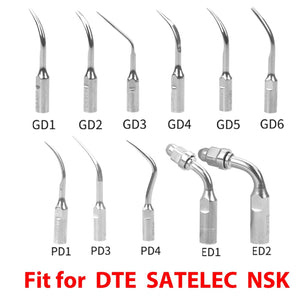 Dental Ultrasonic Scaler Tip Scaling Periodontics Endodontics Endo Perio Scaling Tips for EMS WOODPECKER DTE SATELEC