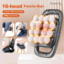 Load image into Gallery viewer, 16-Head Fascia Gun High-Frequency Vibration Body Massage Gun Waist and Back  Massager Neck Shoulder Massager Muscle masajeador
