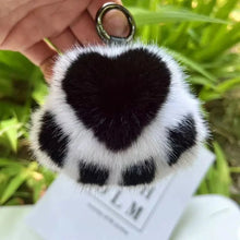 Load image into Gallery viewer, Cat Paw Plush Keychain – Cute Fluffy Faux Fur Pendant for Bags &amp; Keys
