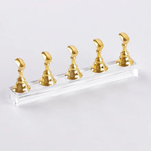 Load image into Gallery viewer, Magnetic Nail Holder Set - 5/30pcs False Nail Tip Practice Stand with Crystal Base
