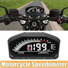 Load image into Gallery viewer, Motorcycle New Adjustable Speedometer 12000 RPM Display Motor Odemeter Tachometer Fuel Level Gauge Dashboard for 1 2 4 Cylinder
