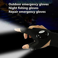 Load image into Gallery viewer, LED Flashlight Luminous Running Gloves Waterproof Cycling Camping Hiking Rescue Glove Lamp Lighting Gloves Fingerless Gloves
