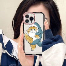 Load image into Gallery viewer, Cute Cat Phone Case For Iphone 11 12 13 Mini Pro Max 14 Pro Max Case Shell Cartoon Patterned Case Cover Soft Clear Cover Flexible Ultra Slim Anti-scratch Bumper Protective Cover For Iphone
