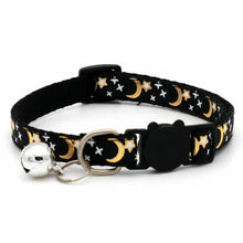 Load image into Gallery viewer, Cat Collar with Bell – Adjustable Star &amp; Moon Pet Necklace
