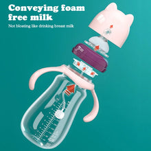 Load image into Gallery viewer, Baby Milk Feeding Bottle Set With Handle Infant Bottles Silicone Nipple BPA
