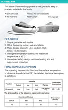 Load image into Gallery viewer, Ultrasound Physiotherapy Massage Device 1MHz Intensity for Muscle &amp; Joints Pain Relief No-Drug Ultrasonic Instrument Machine
