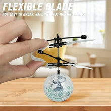 Load image into Gallery viewer, Colorful LED Sensing Flying Ball – Gesture Controlled RC Crystal Ball Toy
