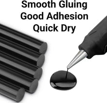 Load image into Gallery viewer, Black Hot Melt Glue Sticks - EVA Adhesive for DIY, Crafts, and General Repairs
