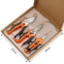 Load image into Gallery viewer, 190mm Straight Head Pruning Shears Non-slip HandleStainless Steel Outils Manuels Household Bonsai Garden Scissors Pruing Shear
