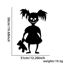 Load image into Gallery viewer, Halloween Door &amp; Window Stickers - Skeleton Hands, Pumpkins, Ghosts, and Witch Hat Decor
