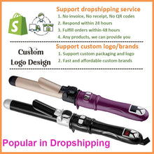 Load image into Gallery viewer, 25/28/32mm Ceramic Barrel Hair Curlers Automatic Rotating Curling Iron For Hair Iron Curling Wands Waver Hair Styling Appliances
