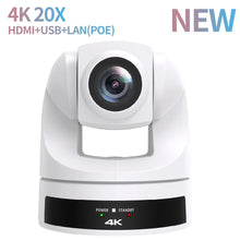 Load image into Gallery viewer, Runpu 4K30fps 20X Optical Zoom AI-Tracking Ptz NDI Camera HDMI LAN POE Live Streaming Broadcast Video Conference System Camera
