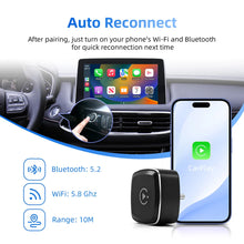 Load image into Gallery viewer, NEW 2in1 Wireless CarPlay AI Mini Android Auto Box Plug&amp;Play Automatic Connection Compatible with 99% of Cars For Car Radio
