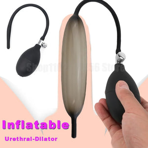 Bdsm Urethra Catheter Dilator Inflatable Expandable Horse Eye Stick Penis Plug Male Masturbator Trainer Prostate Massage Sex Toy