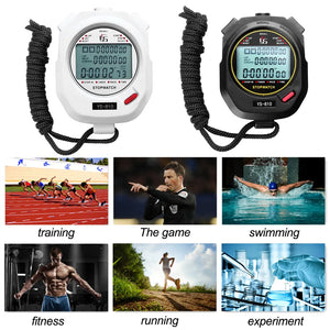 Professional Handheld Digital Stopwatch Timer Outdoor Sports Training Timer Chronograph Stop Watch 0.01s Precision Timer Tools