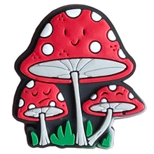 Load image into Gallery viewer, Cute Mushroom Shoe Charms Pin for Crocs Accessories Charms Clogs Bubble Slides Shoe DIY Shoe Decoration Kids Party Gifts
